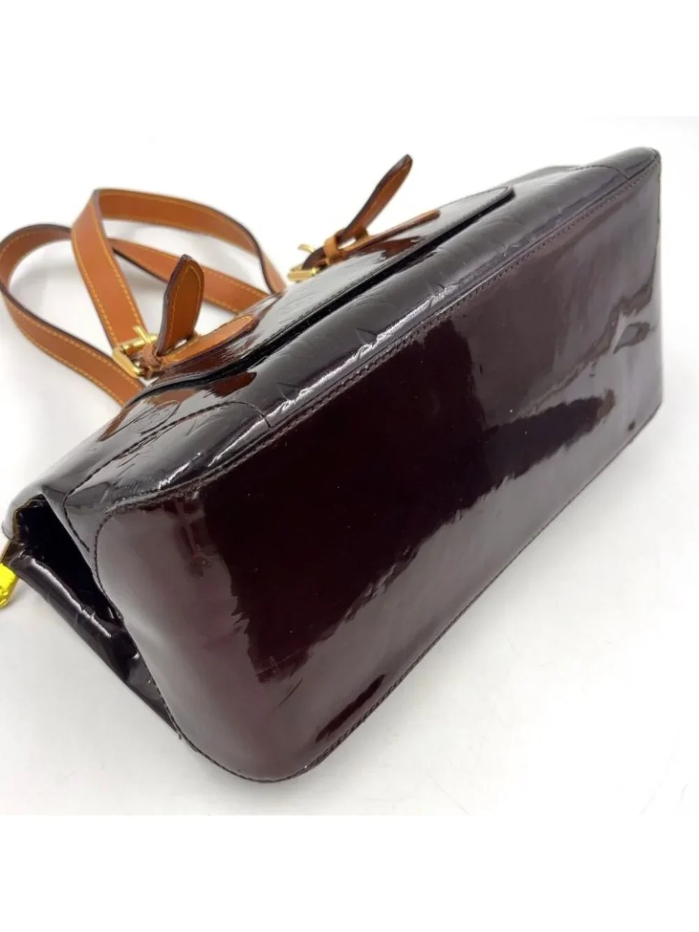 Louis Vuitton Rosewood Avenue Monogram Vernis Amarante Leather Enamel Dark